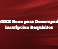 ANSES Bono para Desocupados Inscripcion Requisitos
