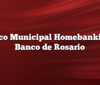 Banco Municipal Homebanking –  Banco de Rosario