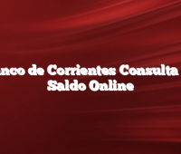 Banco de Corrientes Consulta de Saldo Online