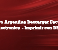 Claro Argentina Descargar Factura Electronica –  Imprimir con DNI
