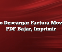 Como Descargar Factura Movistar PDF Bajar, Imprimir