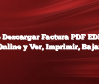 Como Descargar Factura PDF EDESAL Online y Ver, Imprimir, Bajar