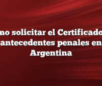 Como solicitar el Certificado de antecedentes penales en Argentina