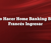Cómo Hacer Home Banking BBVA Francés Ingresar