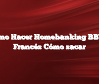 Cómo Hacer Homebanking BBVA Francés  Cómo sacar
