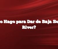 Cómo Hago para Dar de Baja Somos River?