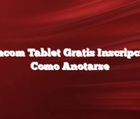 Enacom Tablet Gratis Inscripción  Como Anotarse