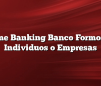 Home Banking Banco Formosa  –  Individuos o Empresas