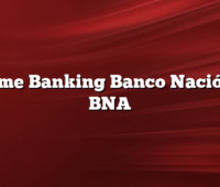 Home Banking Banco Nación  –  BNA