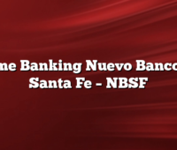 Home Banking Nuevo Banco de Santa Fe –  NBSF