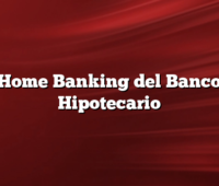 Home Banking del Banco Hipotecario