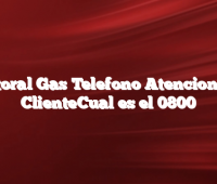 Litoral Gas Telefono Atencion al ClienteCual es el 0800