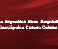 Plan Argentina Hace   Requisitos, Inscripcion Cuanto Cobran