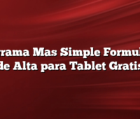 Programa Mas Simple Formulario de Alta para Tablet Gratis