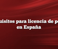 Requisitos para licencia de pesca en España