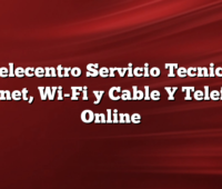 Telecentro Servicio Tecnico Internet, Wi-Fi y Cable Y  Telefono, Online