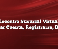 Telecentro Sucursal Virtual Y  Crear Cuenta, Registrarse, Baja